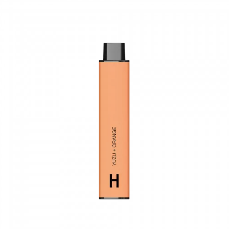 Одноразовая электронная безникотиновая сигарета Hyla 4500 – 10% Guarana YUZU + ORANGE