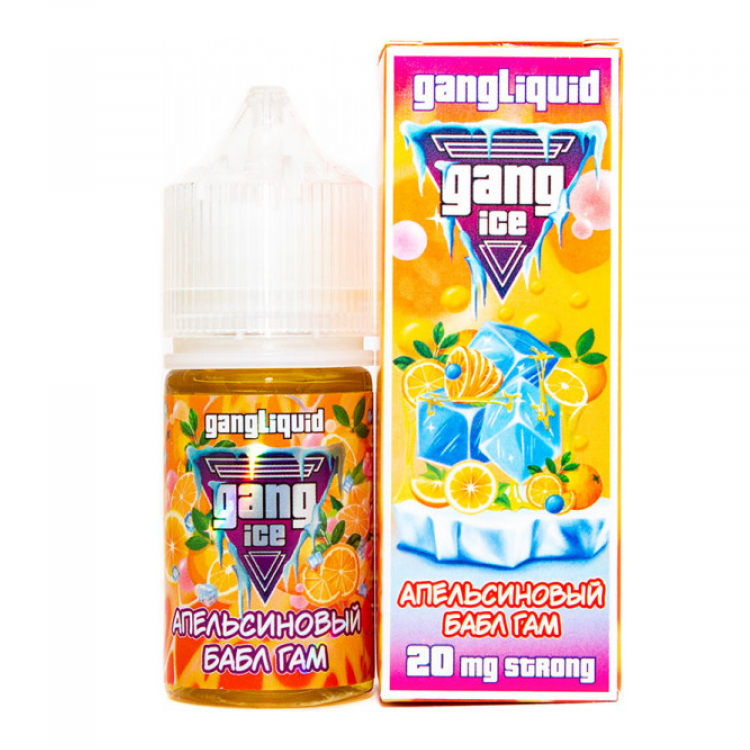 Жидкость Gang Ice Strong Ultra Salt - Апельсиновый Бабл Гам 30 мл (20 Ultra)