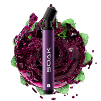 Одноразовая электронная сигарета SOAK S (3500) - Purple Lemonade (Лимонад с розой)