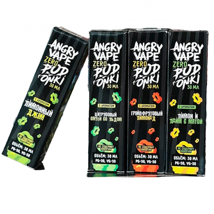 Жидкость Angry Vape X Podonki Salt - лимонный джем 10 мл (20 мг)