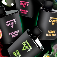 (М) Одноразовая электронная сигарета DUFT 7000 - Raspberry Lime (Малина, Лайм)