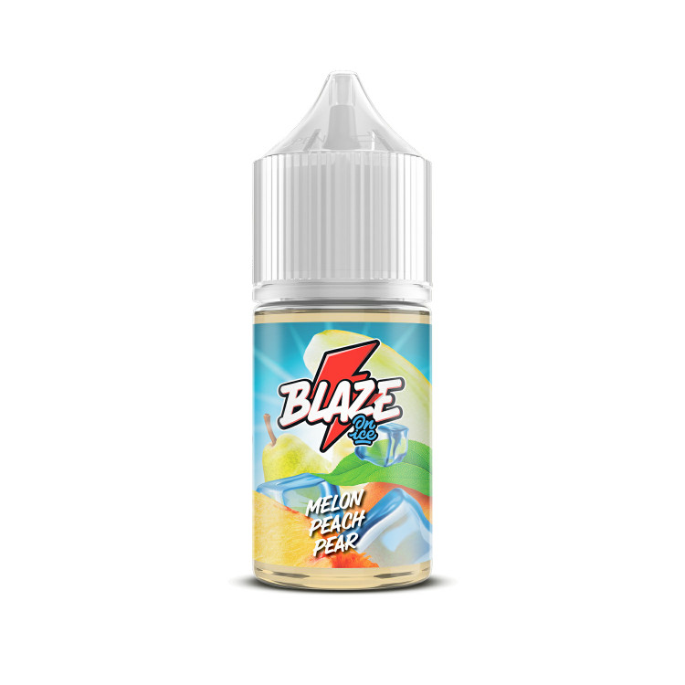 Жидкость Blaze On Ice Salt - Melon Peach Pear (Спелая дыня, сочный персик и сладкая груша со льдом) 30мл (20 мг)