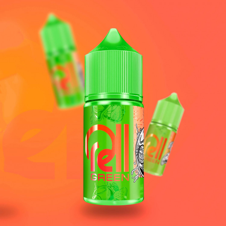 Жидкость Rell Green Hard - Mango Peach Watermelon (Манго Персик Арбуз) 30 мл (20 мг)
