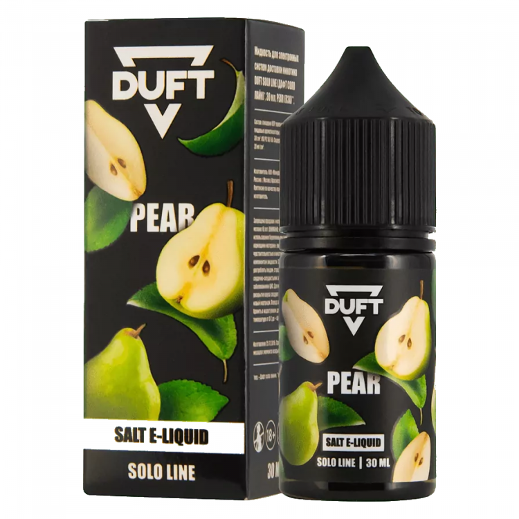 Жидкость DUFT SOLO LINE Salt - PEAR (Груша) 30 мл (20 мг)