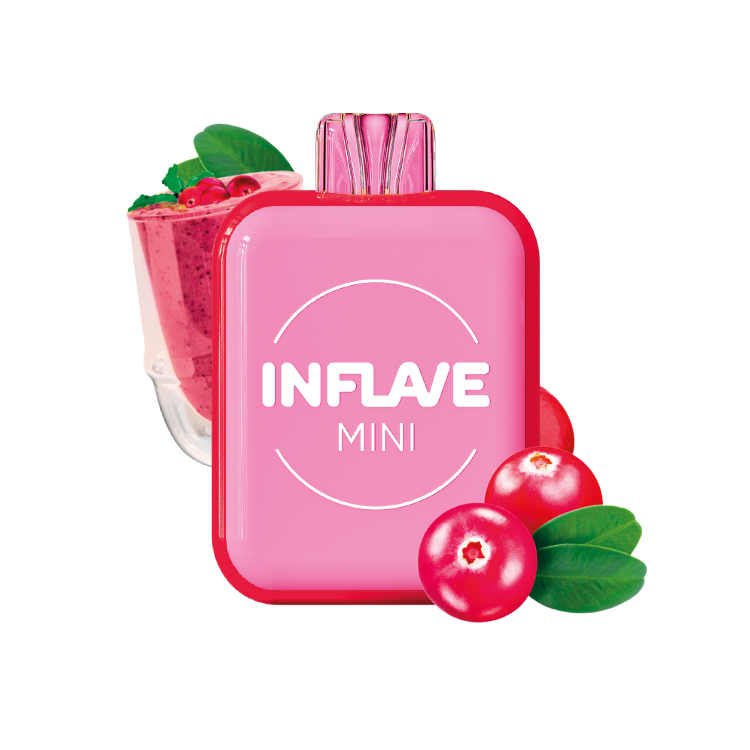 Одноразовая электронная сигарета Inflave Mini (1000) - Брусничный смузи