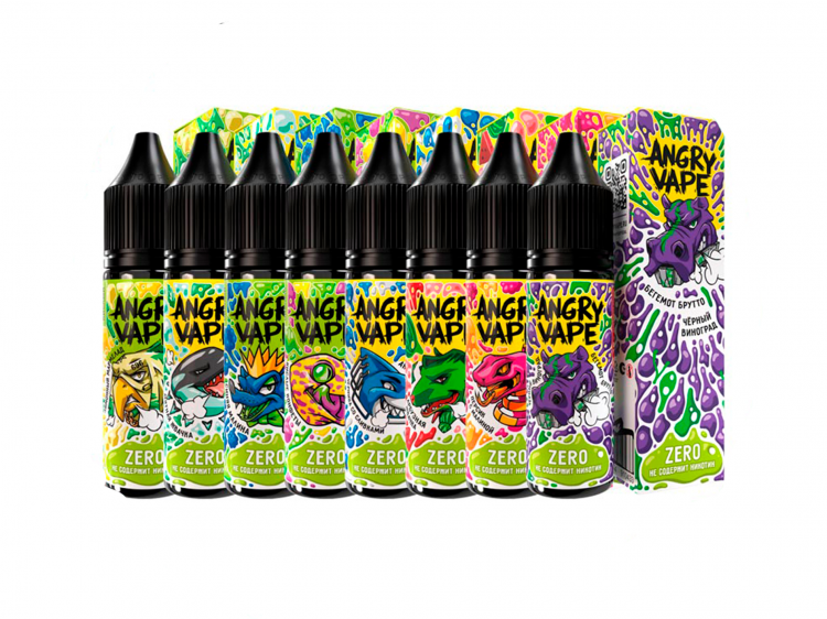 Жидкость Angry Vape Salt - Леопард Пятно (Ананасовая газировка) 30 мл (0 мг)