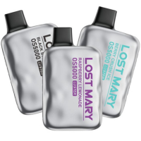 (М) Одноразовая электронная сигарета Lost Mary OS 5000 - Клубника Гуава Мята