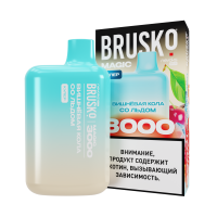 (М) Одноразовая электронная сигарета Brusko Magic 3000 - вишневая кола со льдом