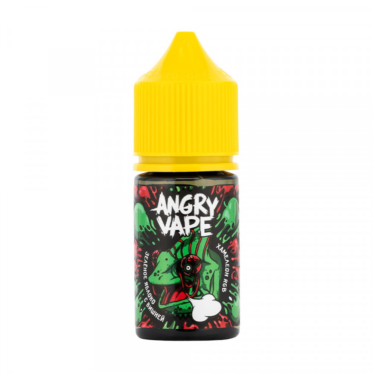Жидкость Angry Vape Salt - Хамелеон RGB (зеленое яблоко с вишней) 30 мл (20 мг)