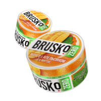 Бестабачная смесь BRUSKO Zero - Манго с апельсином и мятой 50 гр