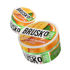 Бестабачная смесь BRUSKO Zero - Манго с апельсином и мятой 50 гр