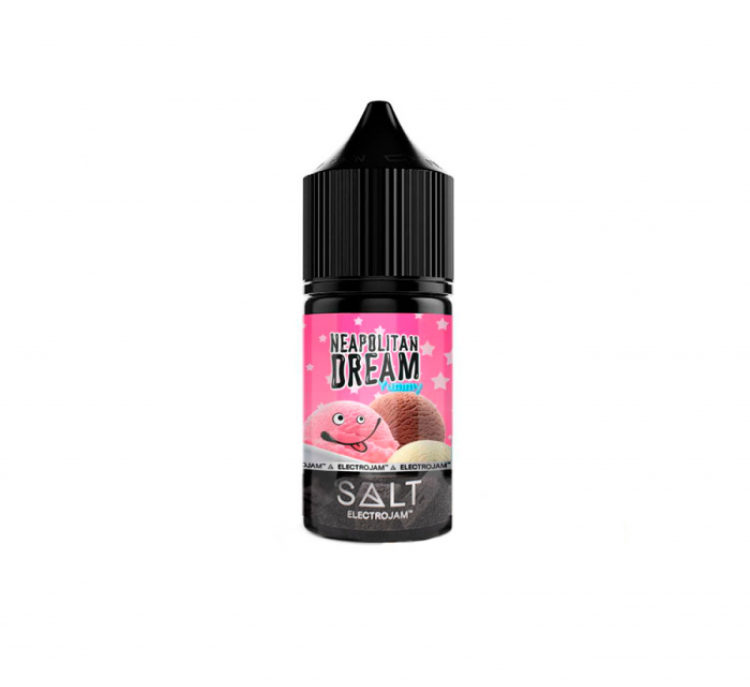 Жидкость Electrojam Salt - Neopolitan Dream (Знаменитое неаполитанское мороженое) 30 мл (20 мг)