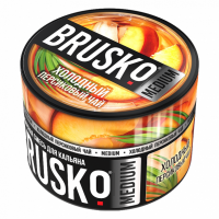 Бестабачная смесь BRUSKO Medium - Холодный персиковый чай 50 гр