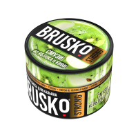 Бестабачная смесь BRUSKO Strong - Смузи из яблока и киви 50 гр