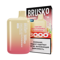 (М) Одноразовая электронная сигарета Brusko Magic 3000 - смузи из клубники и банана