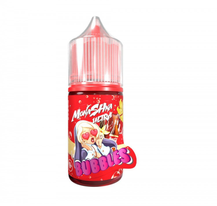 Жидкость MONASHKA BUBBLES Salt - Cola Vanilla Bubbles (Кола Ваниль) 30 мл (20 мг)