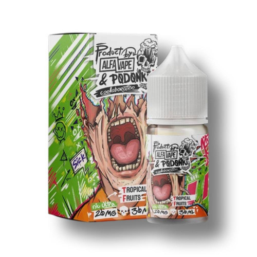 Жидкость Alfa Vape & Podonki Hard Ultra Salt - Tropical Fruits 30 мл (20 Ultra)