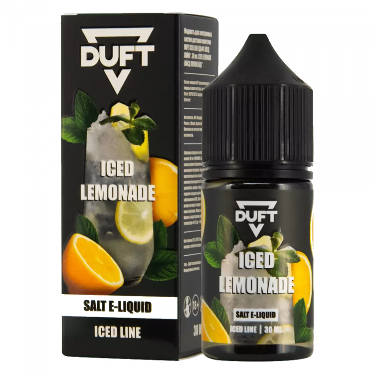 Жидкость DUFT ICED LINE Salt - ICED LEMONADE (Освежающий лимонад) 30 мл (20 мг)