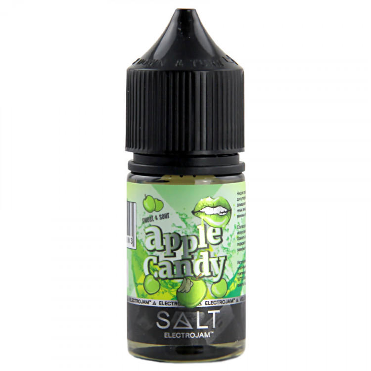 Жидкость Electrojam Salt - Apple Candy (Кисло-сладкие леденцы с яблочным соком) 30 мл (20 мг)