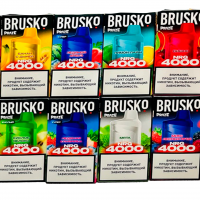 (М) Одноразовая электронная сигарета Brusko NRG 4000 - персиковый сок