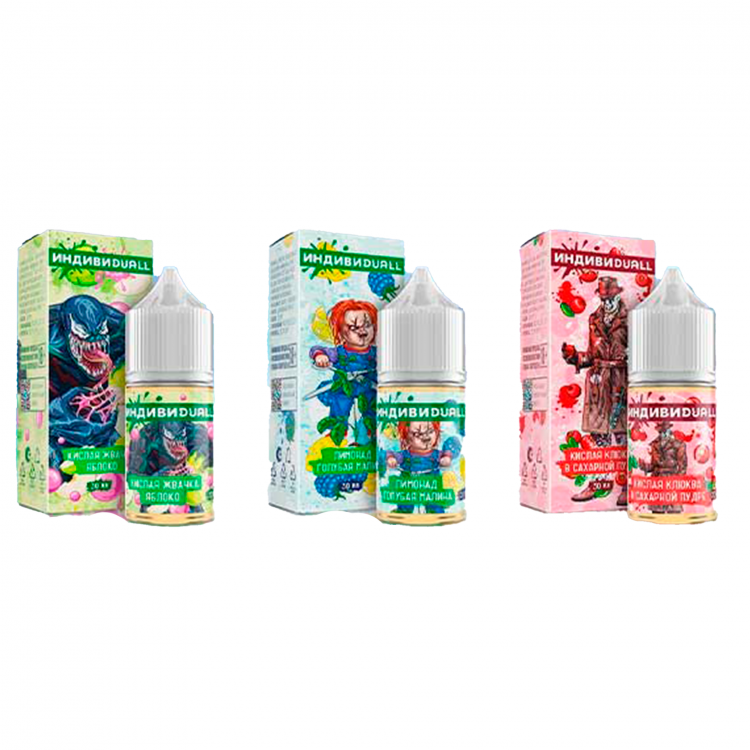Жидкость ИндивиDuall Ultra Strong - Кислая малиновая вата 30мл (20 Ultra)