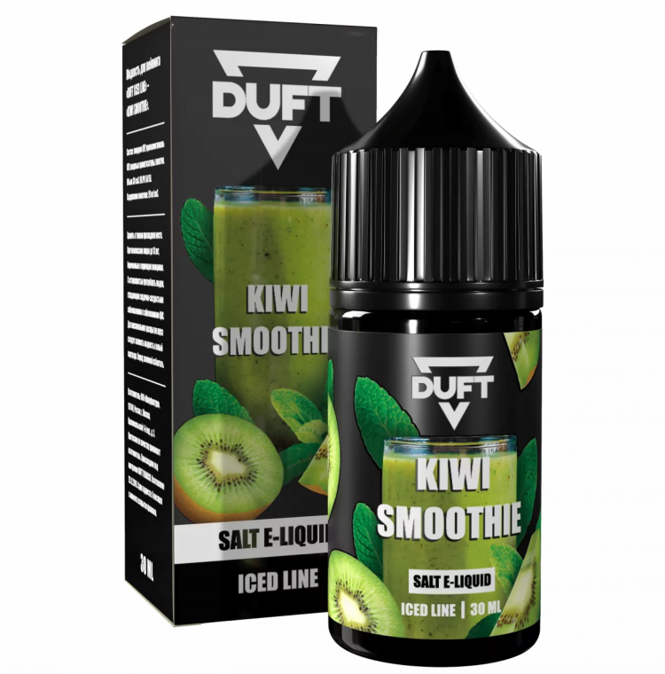 Жидкость DUFT ICED LINE Salt - KIWI SMOOTHIE (Смузи с киви) 30 мл (20 мг)