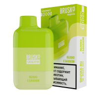 (М) Одноразовая электронная сигарета Brusko Longparty 9000 - Яблоко с бананом
