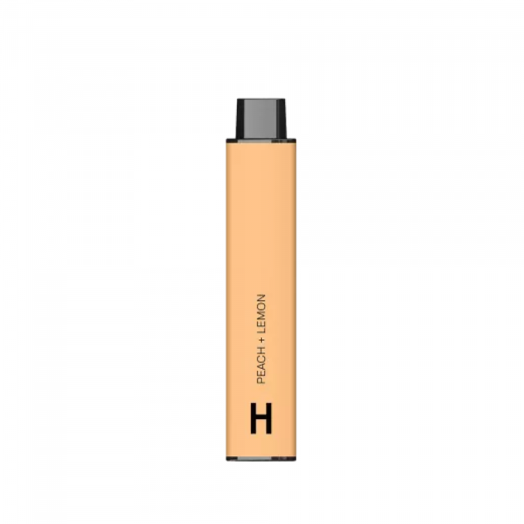 Одноразовая электронная безникотиновая сигарета Hyla 4500 – 10% Guarana PEACH + LEMON